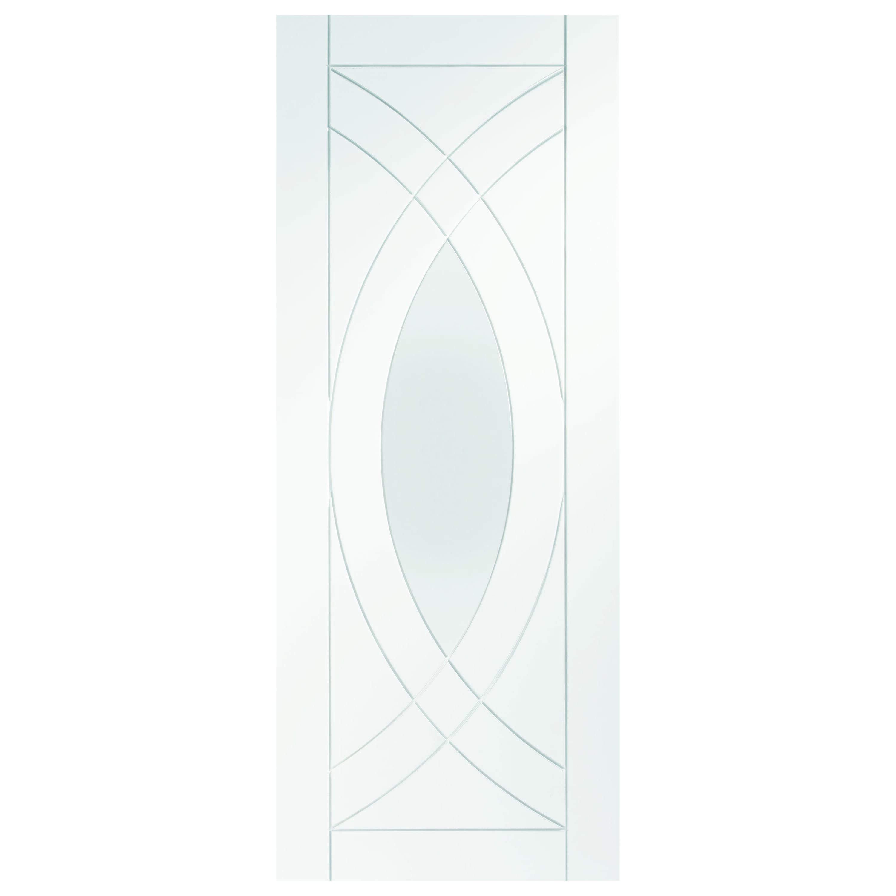 Treviso - Clear Glass White Internal Doors