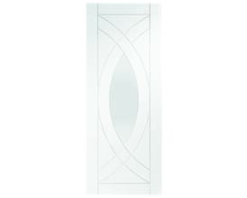 Treviso - Clear Glass White Internal Doors
