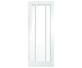 813x2032x35mm (32") Worcester White - Clear Glass Door