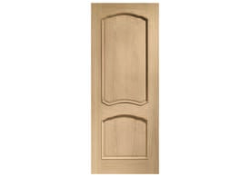 726 x 2040x40mm XL Louis Oak - Raised Mouldings Door