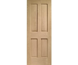 Victorian Oak 4 Panel Internal Doors