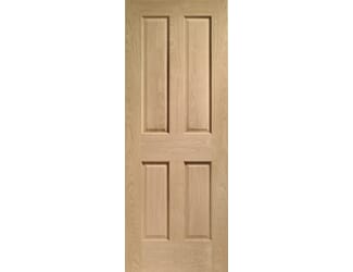 Victorian Oak 4 Panel Internal Doors