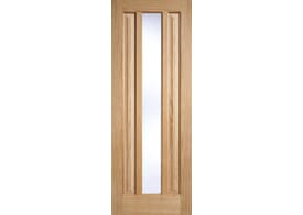 610x1981x35mm (24") Kilburn Oak Glazed Door