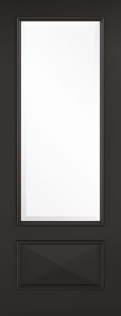 Knightsbridge Black - Clear Glass Internal Doors
