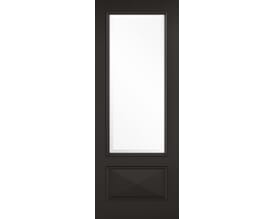 Knightsbridge Black - Clear Glass Internal Doors