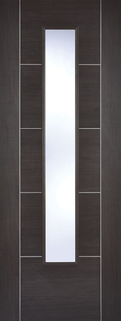 Vancouver Dark Grey Glazed Laminate Internal Doors
