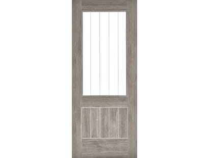 Mexicano Light Grey Glazed Laminate Internal Doors Image