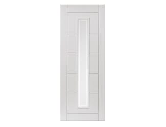 White Barbican Glazed Fire Door