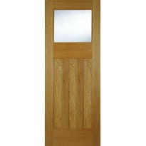 Oak 1930 3 Panel 1 Light Unglazed Image