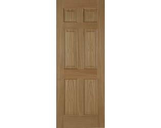 Oak 4 Panel Fire Door