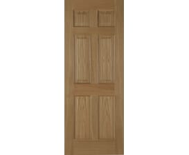 Oak 6 Panel Fire Door