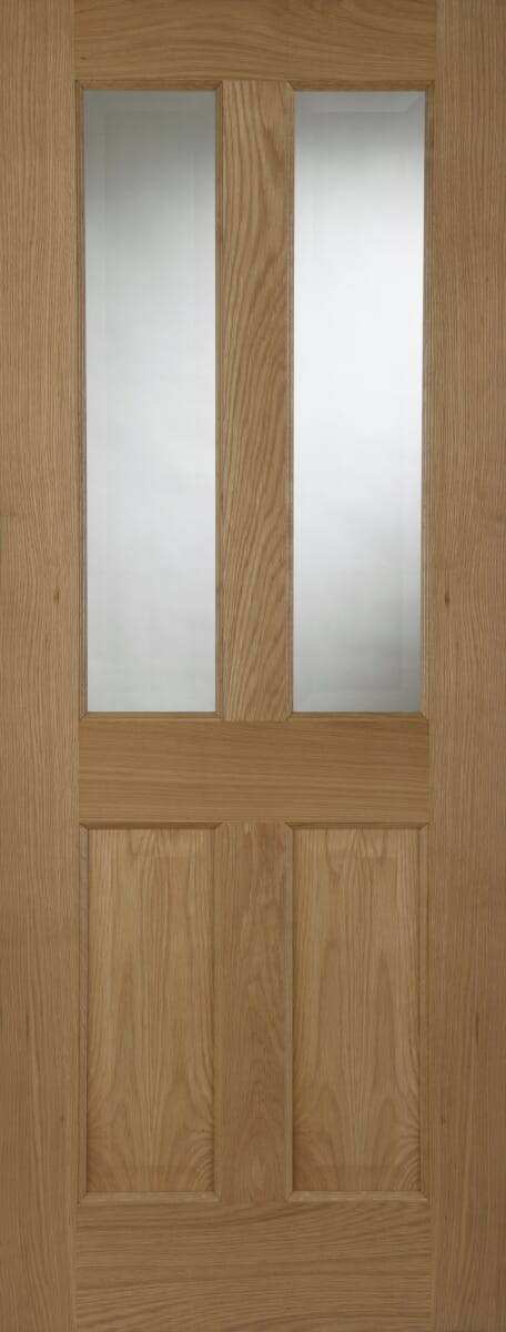 1981 x 762 x 35mm (30") Oak Bristol 2 Light 2 Panel Internal Door