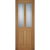Oak Bristol 2 Light 2 Panel Image