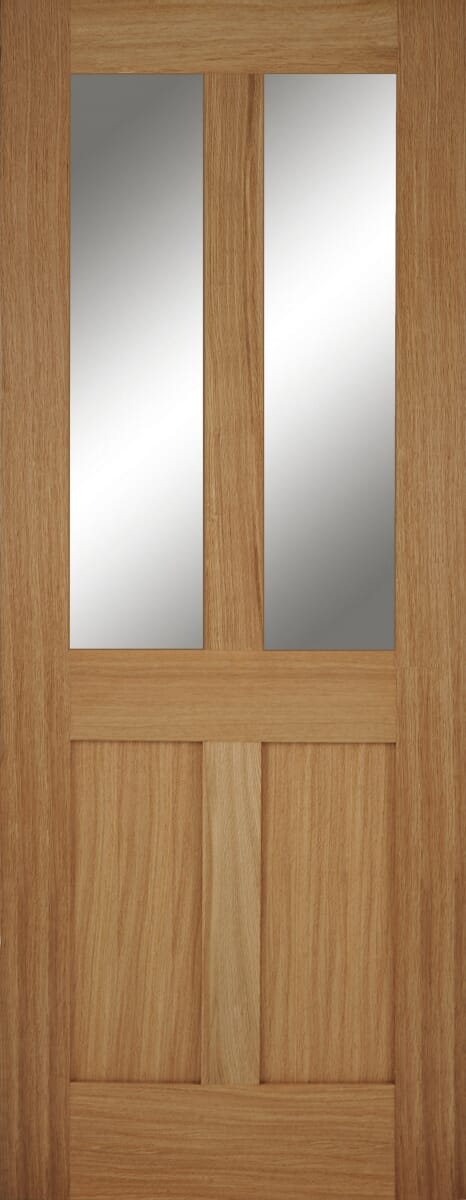 1981 x 838 x 35mm (33") Oak Bristol 2 Light 2 Panel Internal Door