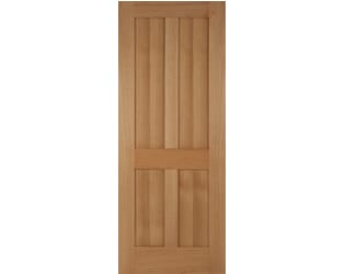 Oak Bristol 4 Panel Fire Door