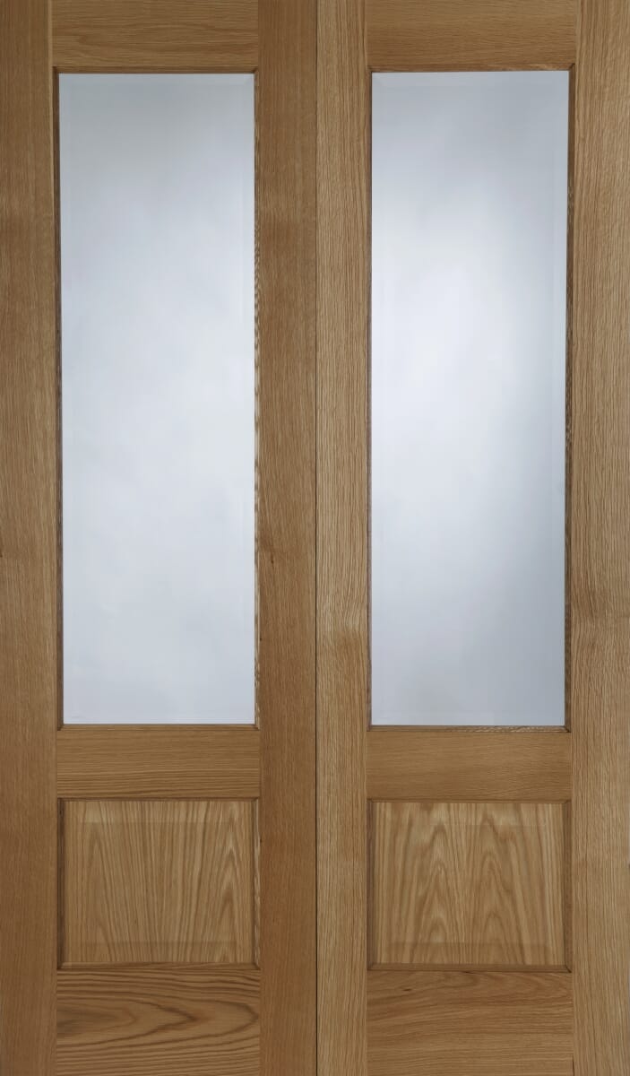 1981 x 1067 x 40mm (42") Oak Chiswick Pair - Prefinished  Internal Door
