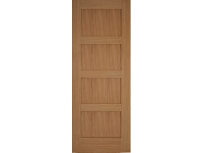 Oak Contemporary 4 Panel Internal Doors Image