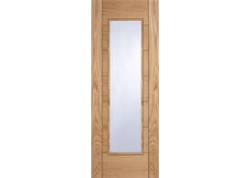 762x1981x35mm (30") Oak Corsica 1 Light - Prefinished Door