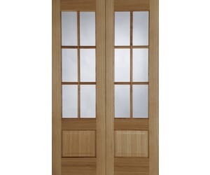 Oak Hampstead Rebated Pair - Prefinished Internal Doors