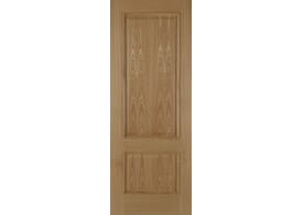 686x1981x35mm (27") Oak Iris 2 Panel Raised Mould Door