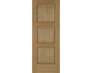 Oak Madrid 3 Panel - Prefinished Internal Doors