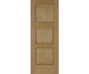 Oak Madrid 3 Panel Fire Door
