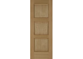 762x1981x35mm (30") Oak Madrid 3 Panel - Prefinished Door