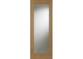 686x1981x35mm (27") Oak Pattern 10 Glazed Door