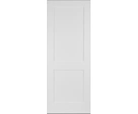 White Shaker 2 Panel Fire Door