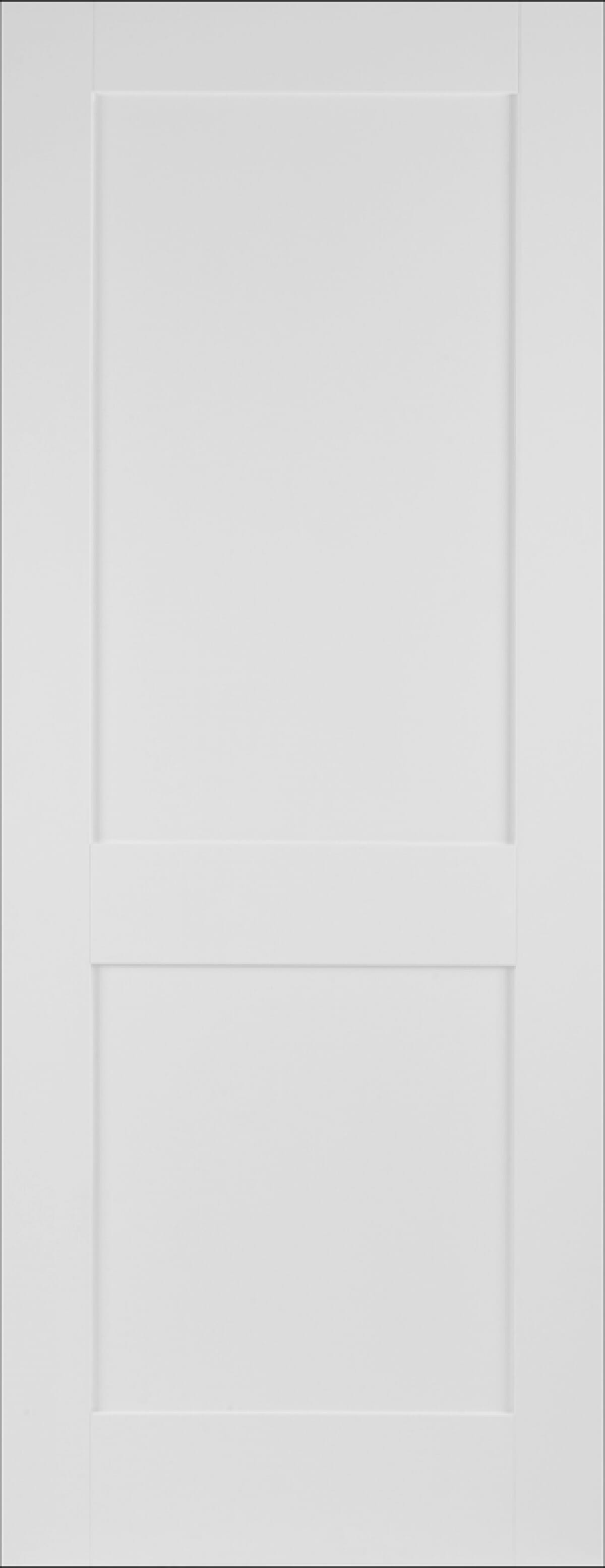 838x1981x44mm (33") White Shaker 2 Panel Fire Door