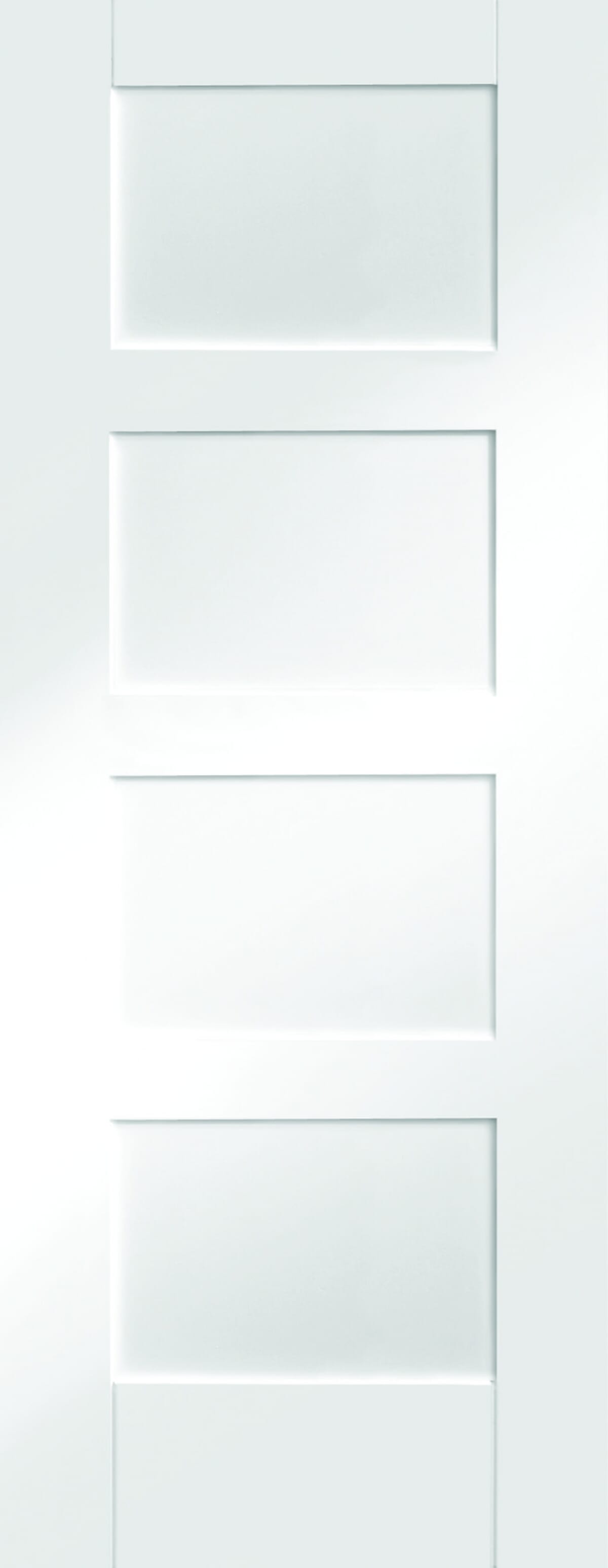 1981 x 762 x 44mm (30") White Shaker 4 Panel  FD30 Fire Door by PM Mendes