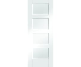 762x1981x44mm (30") White Shaker 4 Panel Fire Door