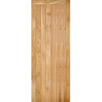 Solid Oak Framed & Ledged Door Image