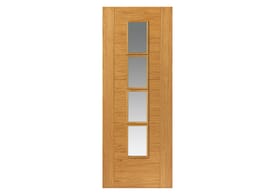 1981mm x 610mm x 35mm (24") Oak Bela Glazed - Prefinished Door