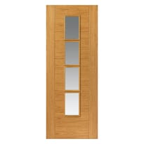 Oak Bela Glazed - Prefinished Internal Doors Image