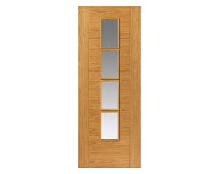 Oak Bela Glazed - Prefinished Internal Doors