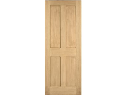 London Oak 4 Panel Internal Doors Image