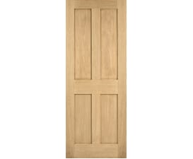 London Oak 4 Panel Internal Doors