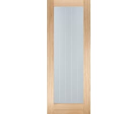 Mexicano Oak Pattern 10 - Clear Glass Internal Doors by LPD