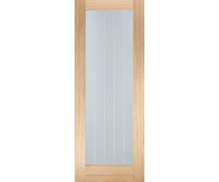 Mexicano Oak Pattern 10 - Clear Glass Internal Doors by LPD