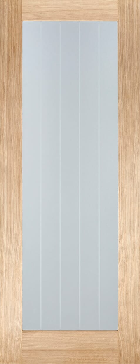 1981 x 838 x 35mm (33") Mexicano Oak Pattern 10 - Clear Glass  Internal Door