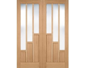 Coventry Oak Rebated Pair Internal Doors