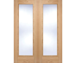 Vancouver Pattern 10 Oak Rebated Internal Door Pairs