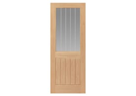 1981mm x 762mm x 35mm (30") Oak Thames 1/2 Light Glazed Door