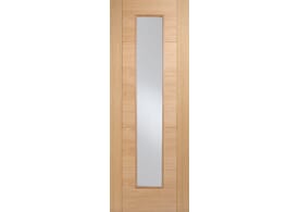 686x1981x35mm (27") Vancouver Oak Long Light Glazed Door
