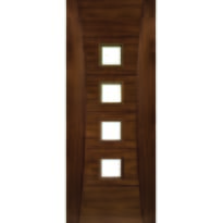 Pamplona Walnut Glazed Door - Prefinished Image