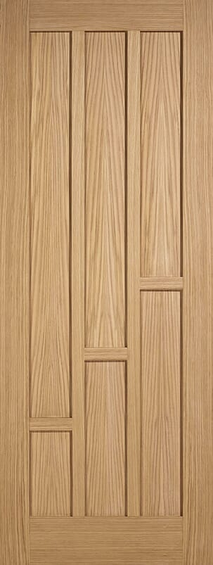 Coventry Oak 6 Panel Prefinished Internal Door Set