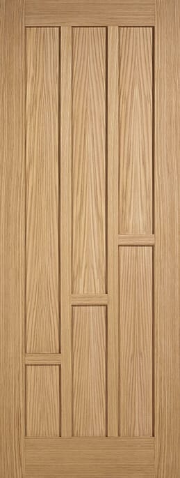 Coventry Oak 6 Panel Prefinished FD30 Fire Door Set