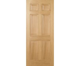 Regency 6 Panel Oak - Prefinished Fire Door