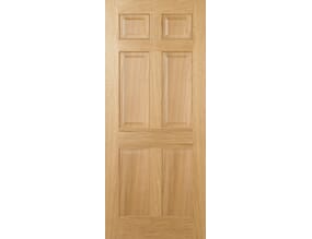 Regency 6 Panel Oak - Prefinished Internal Doors